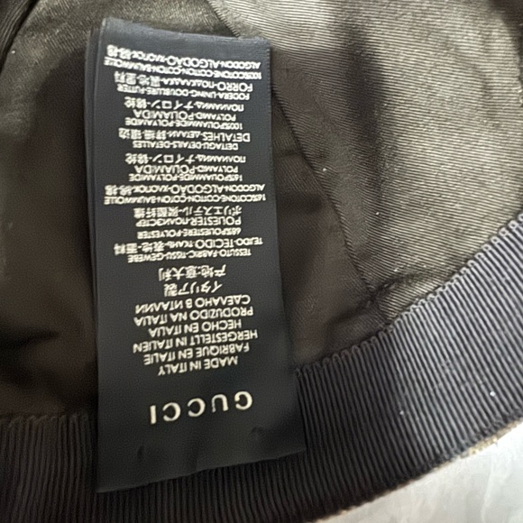 GUCCI :ORIGINAL GG CANVAS BASEBALL HAT WITH WEB - Picture 10 of 11